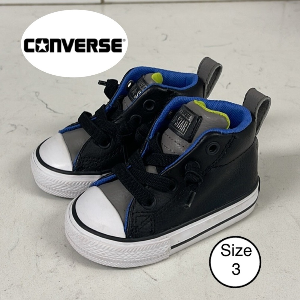 Converse Chuck Taylor All Star Street Black 754324C Toddler Size 3 Kids